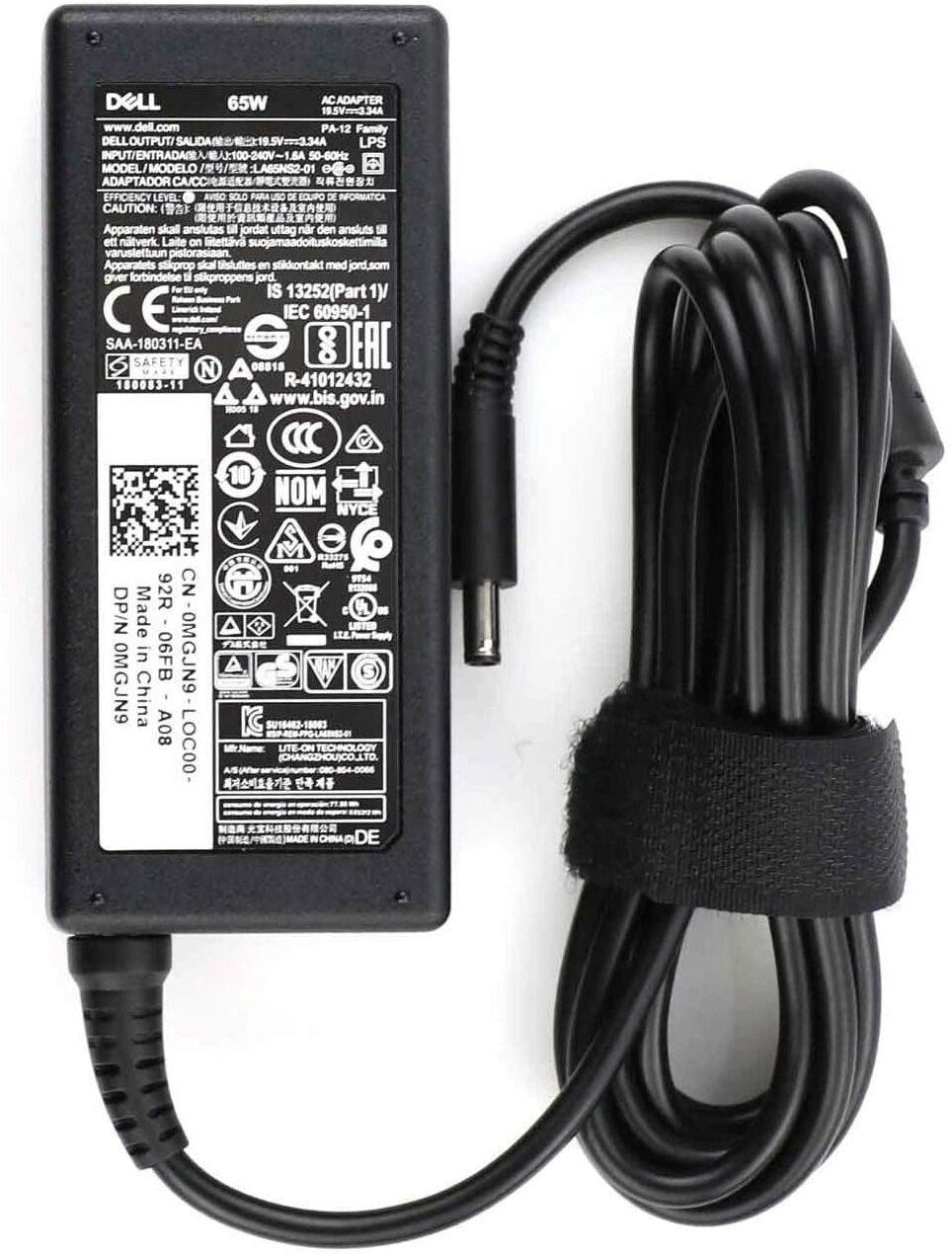 dell inspiron laptop charger original 65 watt xps pin