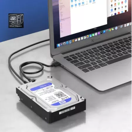 how to connect hard drive with laptop